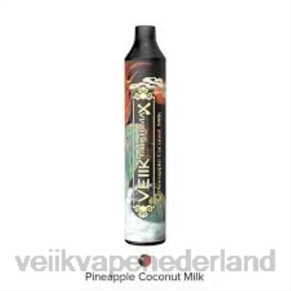 VEIIK Micko MAX wegwerpvape 1500 trekjes ananas kokosmelk - VEIIK micko Nederland R46H44