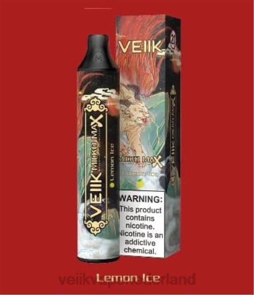 VEIIK Micko MAX wegwerpvape 1500 trekjes citroen ijs - VEIIK vape juice R46H48