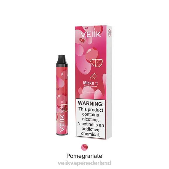 VEIIK Micko Pie wegwerpvape 600 trekjes granaatappel - VEIIK vape review R46H23