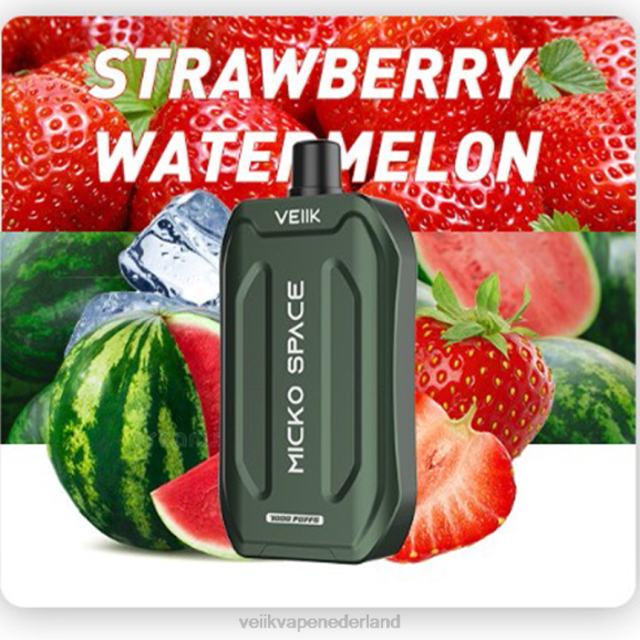 VEIIK Micko Space wegwerpvape 7000 trekjes aardbei watermeloen - VEIIK vape review R46H33