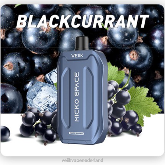 VEIIK Micko Space wegwerpvape 7000 trekjes zwarte bes - VEIIK vape Nederland R46H41