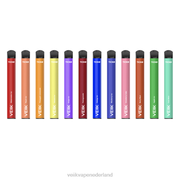 VEIIK Ticko wegwerpvape 1200 trekjes meerdere smaken - VEIIK vape Nederland R46H31